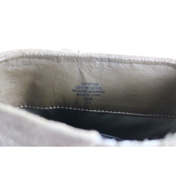 Crown Vintage Boots 6.5M TIPTON Women Brown Suede Hidden Wedge Tall Slip On - Picture 7 of 7